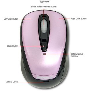 New Microsoft 6BA 00025 Wireless Mobile Mouse 3000