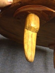 Unique One of A Kind Wood Carved Maui Island Table Incredible