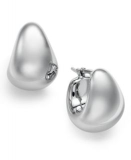 Sterling Silver Earrings, Wide Band Hoop Earrings   Earrings   Jewelry
