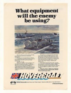1986 British Hovercraft AP 1 88 Military Hovercraft Ad