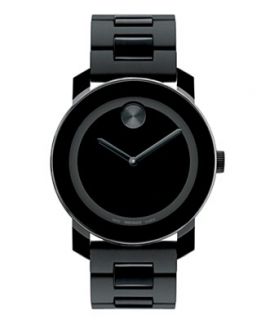 Movado Watch, Swiss Bold Large Black Polymer Bracelet 42mm 3600047
