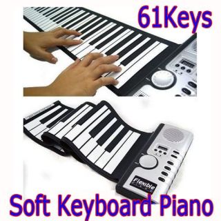 Rolled Keyboard Silicone Foldable Soft Piano Flexible Roll Up