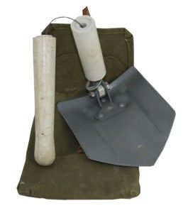 Czech Army Folding Shovel w Case