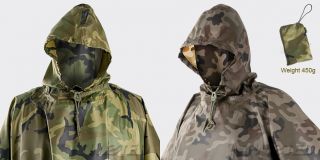 100 Waterproof Hooded Poncho Army Military Ripstop