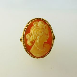 Cameo Ring Hallmarked 18ct rose gold   Antique Jewellery millbrook