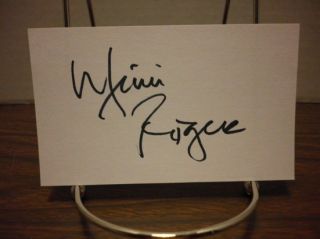 Mimi Rogers Autograph Index Card Gorgeous Actress Signed Signature COA
