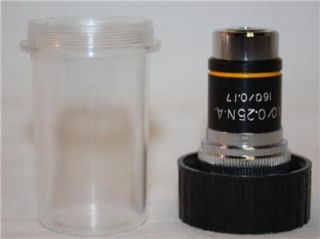 Microscope Objective Lens 10 0 25 N A 160 0 17 w Case
