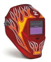 Miller Pro Hobby Red Flame Welding Helmet 256168