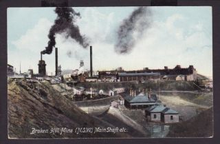 Broken Hill Mine New South Wales c1930s Australia Postcard by Turner
