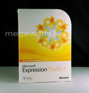 Microsoft Expression Studio 3.0 New, NOT academic, part PJS 00940