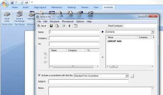 FAXCENTER PRO & FaxTalk Fax Merge for Microsoft Word 2010**/2007