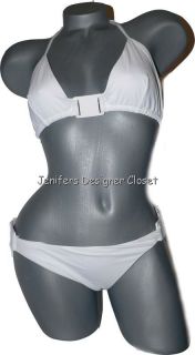 Michael Kors White Contour Bikini Swimsuit 14 $177
