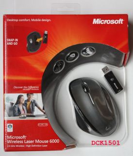 Microsoft High Definition Wireless Laser Mouse 6000 QVA 00001