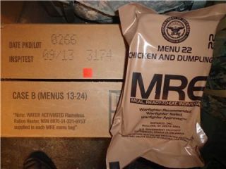 Military MRE Chicken and Dumplings Menu 22 Survival Food