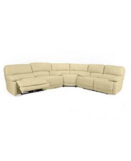 Nina Leather Living Room Furniture Reclining Sets & Pieces, Power