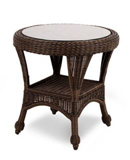 Monterey Wicker Patio Furniture, Outdoor End Table