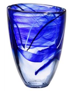 Kosta Boda Vase, Contrast Blue Extra Large   Bowls & Vases   for the
