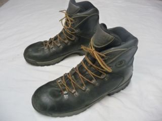 Merrell Leather Hiking Hunting Boots Mens Size 14 Black w Vibram Soles