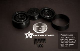 Gmade GM70104 1 9 VR01 Black Beadlock CC01 SCX10 F350 Pajero Honcho