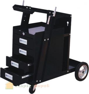 Universal Welding Cart MIG Flux 4 Drawer Sliding Cabinet Welder