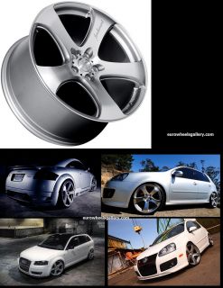 HR2 Wheels Set For Audi A4 A5 A6 A8 Quattro Q5 VW Passat B4 19 X 8.5