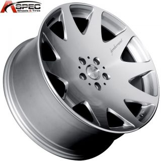 MRR HR3 20x9 5 5x114 3 40 Silver Machined Rim Wheels