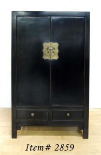 Ming Style Black Cabinet Large Chest Dresser Stand Home Decor