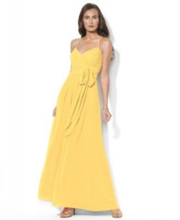 Xscape Dress, Sleeveless Halter Pleated Printed   Womens Dresses