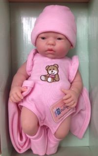 Berenguer Mini La Newborn 9 5 Caucasian Real Girl Pink Blanket New