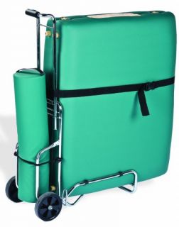New Reiki Portable Massage Table Cart Wheels Travel Massaging Table