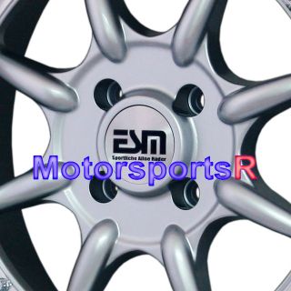 16 16x8 ESM 002 Silver Rims Wheels Deep Dish Step Lip Stance 4x100 BMW