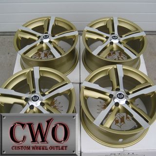 20 Gold Stern St 4 Warp Wheels Rims 5x110 5 Lug G6 HHR Cobalt Saab