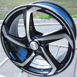 18 Black HD ZAGG Wheels Rims Altima Civic Caliber Fusion Nitro Accord