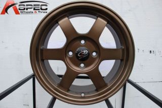 17x8 Rota Grid 5x114 3 35 Full Royal Sport Bronze Wheel Fits RSX Civic
