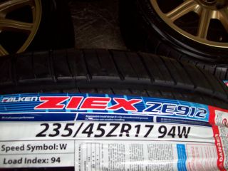 STI GT BBs Factory WRX Legacy Wheels New Falken Ziex Tires