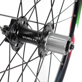 Cross Pro Lite 26 Mountain Bike Wheelset MTB Wheels Black 6 Bolt Disc