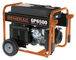 Generac 5940 GP6500 8 000 Watt 389cc OHV Portable Gas Powered