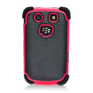 For Rim Blackberry Torch 9800 9810 Silicone Hard Dot TPU Case Black