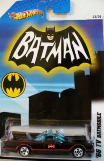 New 2012 Hot Wheels Batman Commemorative 03 08 66 TV Batmobile