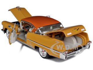 1957 Cadillac Series 62 Coupe de Ville Yellow 1 32 by Signature Models