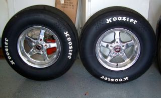 Race Star 15x10 Wheels and Tires Hoosier 295 65 15 Drag 2005 Mustang