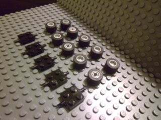 New Lego Bulk Lot of Wheels Tires Axles 25 Pieces for Vehicle Car Toy