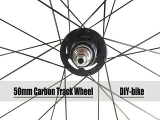 clincher carbon track bike wheels fixed gear single speed wheelset