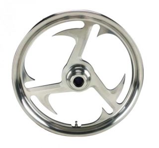15 BILLET BAYONET FRONT WHEEL FOR HARLEY FXST SOFTAIL FXDWG 84 99 NEW