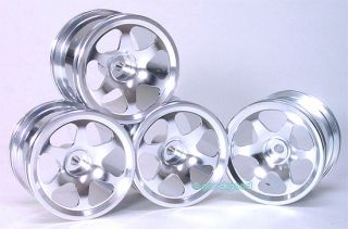 4pcs Aluminium 6 Spoke Rim Wheel Fits RC18T RC 18T