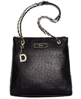 DKNY Handbag, Ostrich Leather Crossbody   Handbags & Accessories