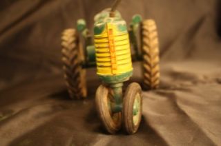 Early Oliver Super 77 Toy Tractor W/ Green Wheels Nice Original Old