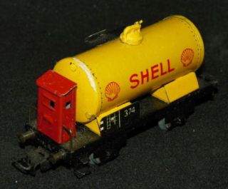 Vintage Marklin Toy Train Shell Tanker Car 374