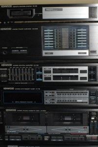 Vintage Kenwood Stereo Power Amplifier System 6 PC Set