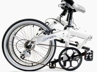 Hasa Folding Foldable Bike SRAM 8 Speed Shimano White